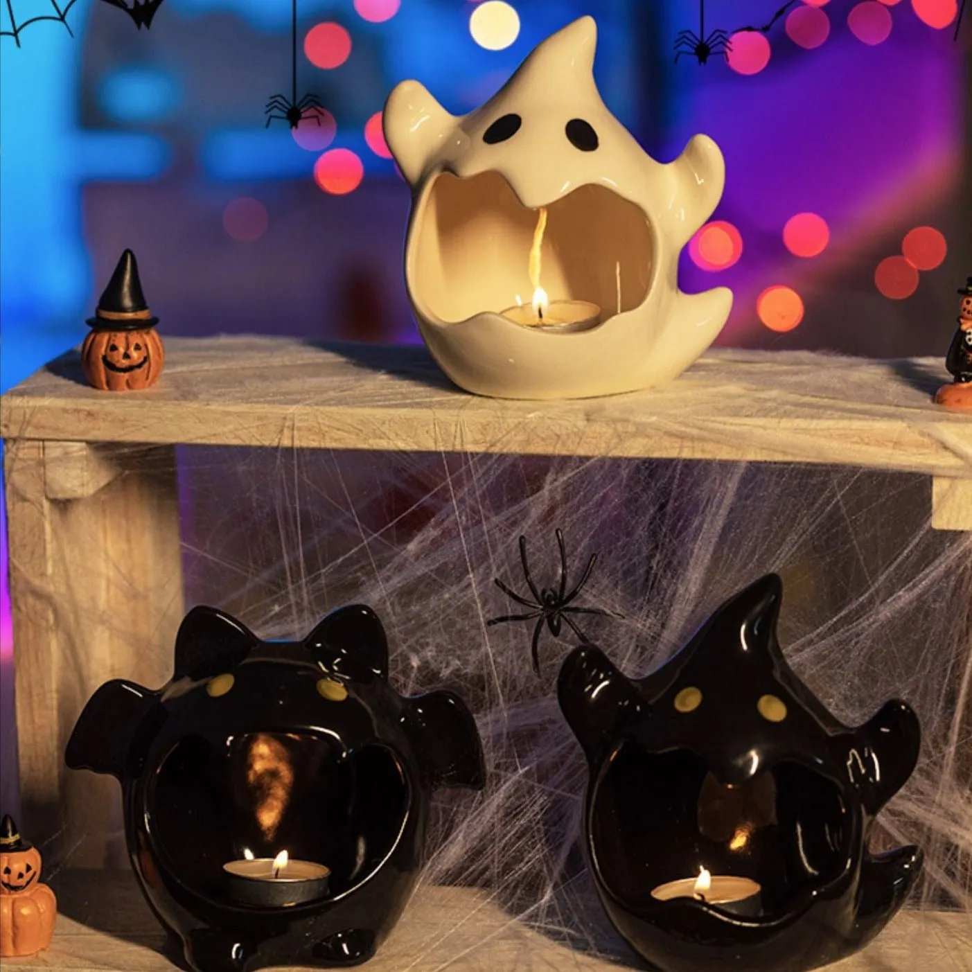 Cute Ghost Halloween Candle Holder