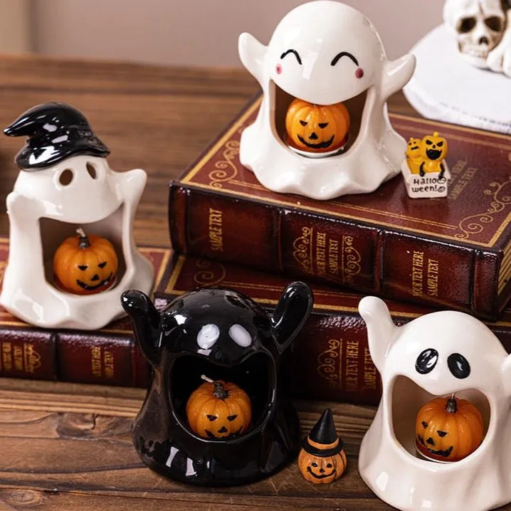 Cute Ghost Halloween Candle Holder