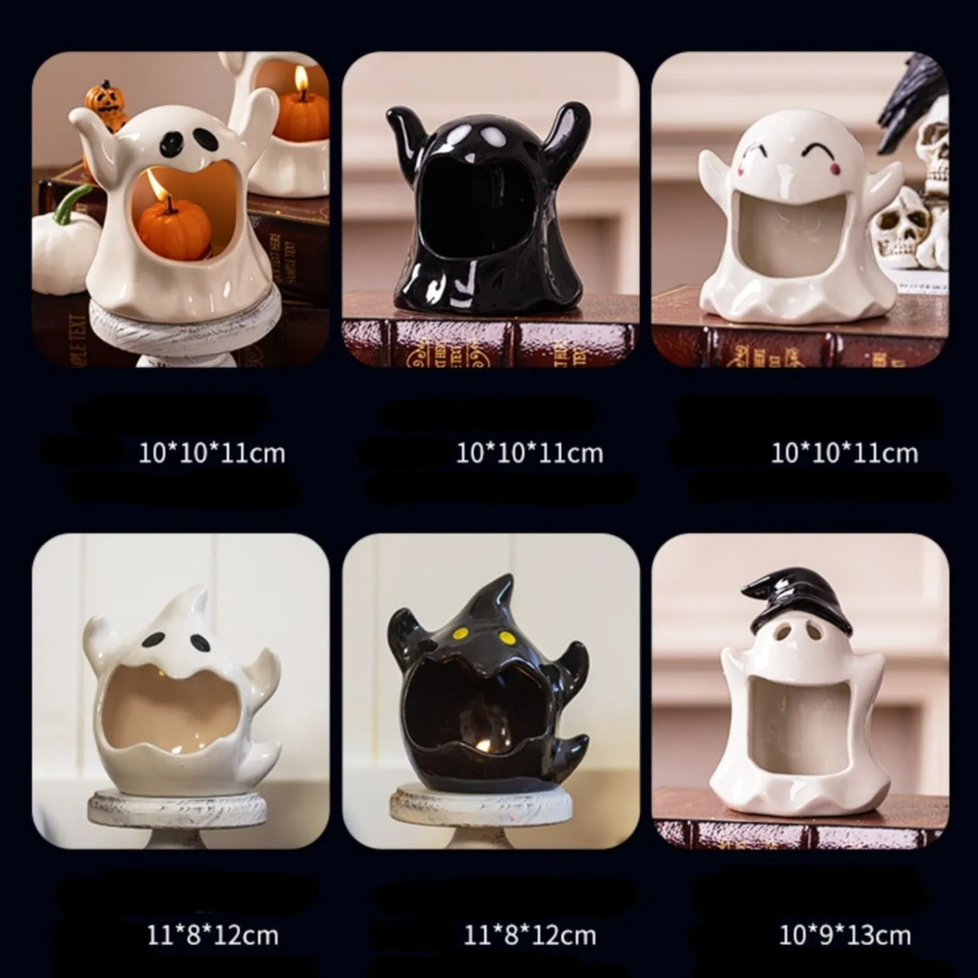 Cute Ghost Halloween Candle Holder