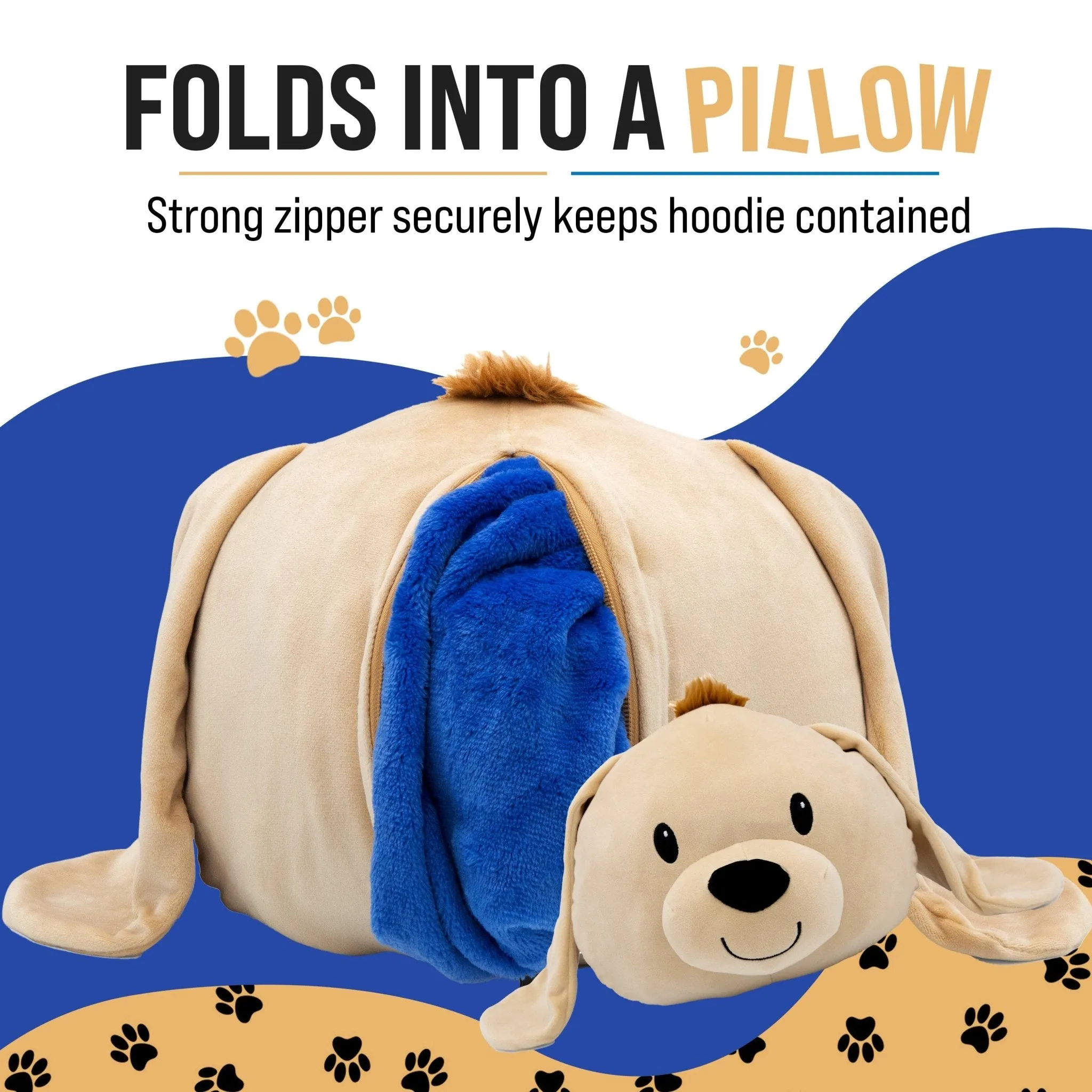Dougie Dog Kids Snugible | Blanket Hoodie & Pillow