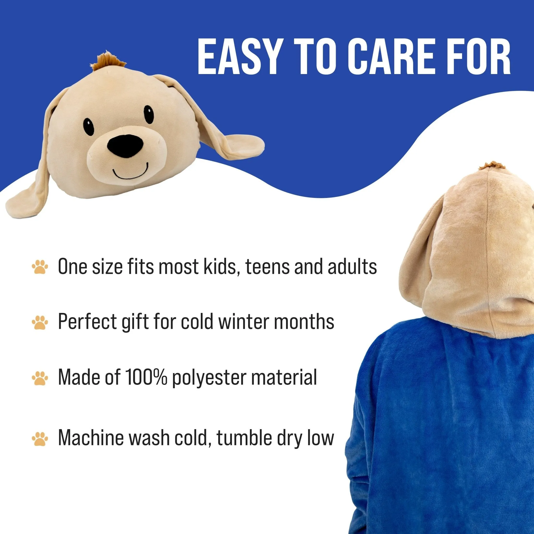 Dougie Dog Kids Snugible | Blanket Hoodie & Pillow