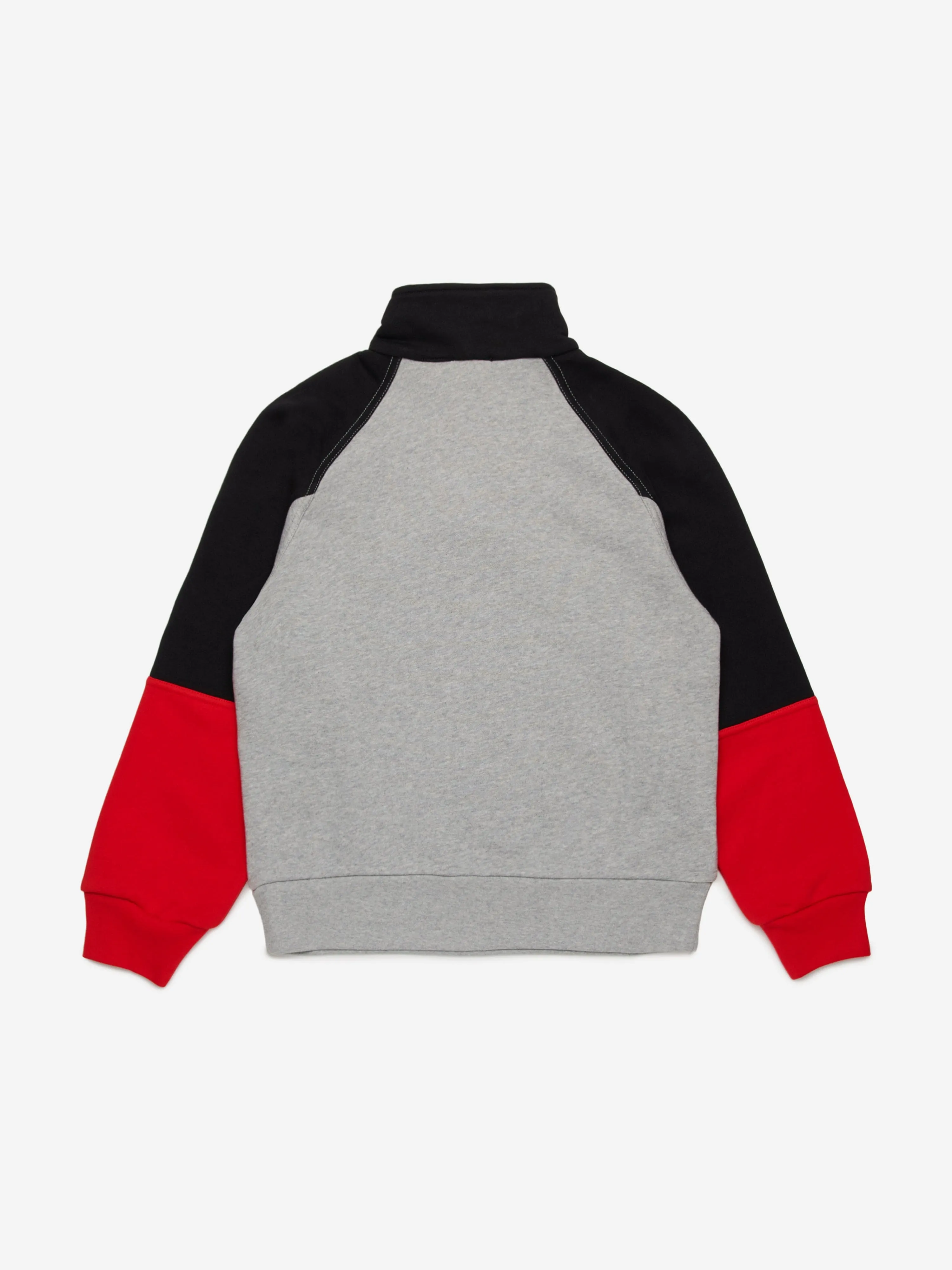 Dsquared2 Kids Colourblock Half Zip Sweatshirt in Grey