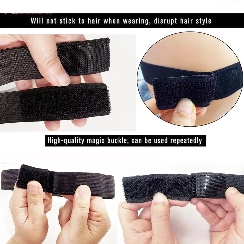 Fashion Hair Elastic Band: Secure Adjustable Headband for Women's Wigs