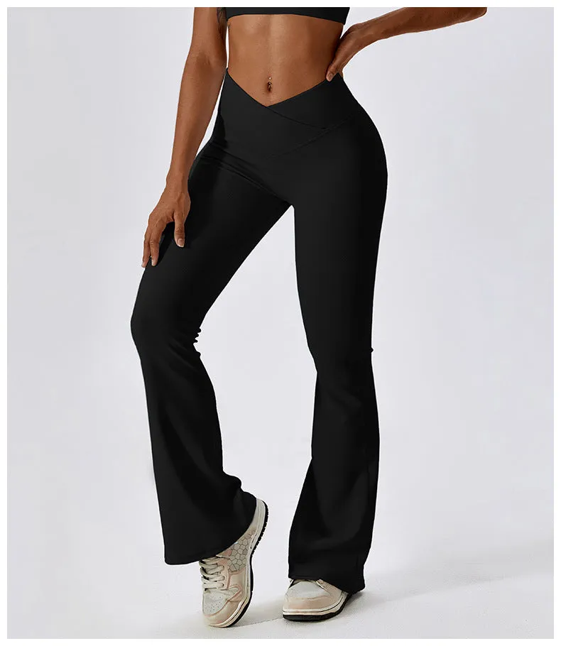 High waist criss cross leggings