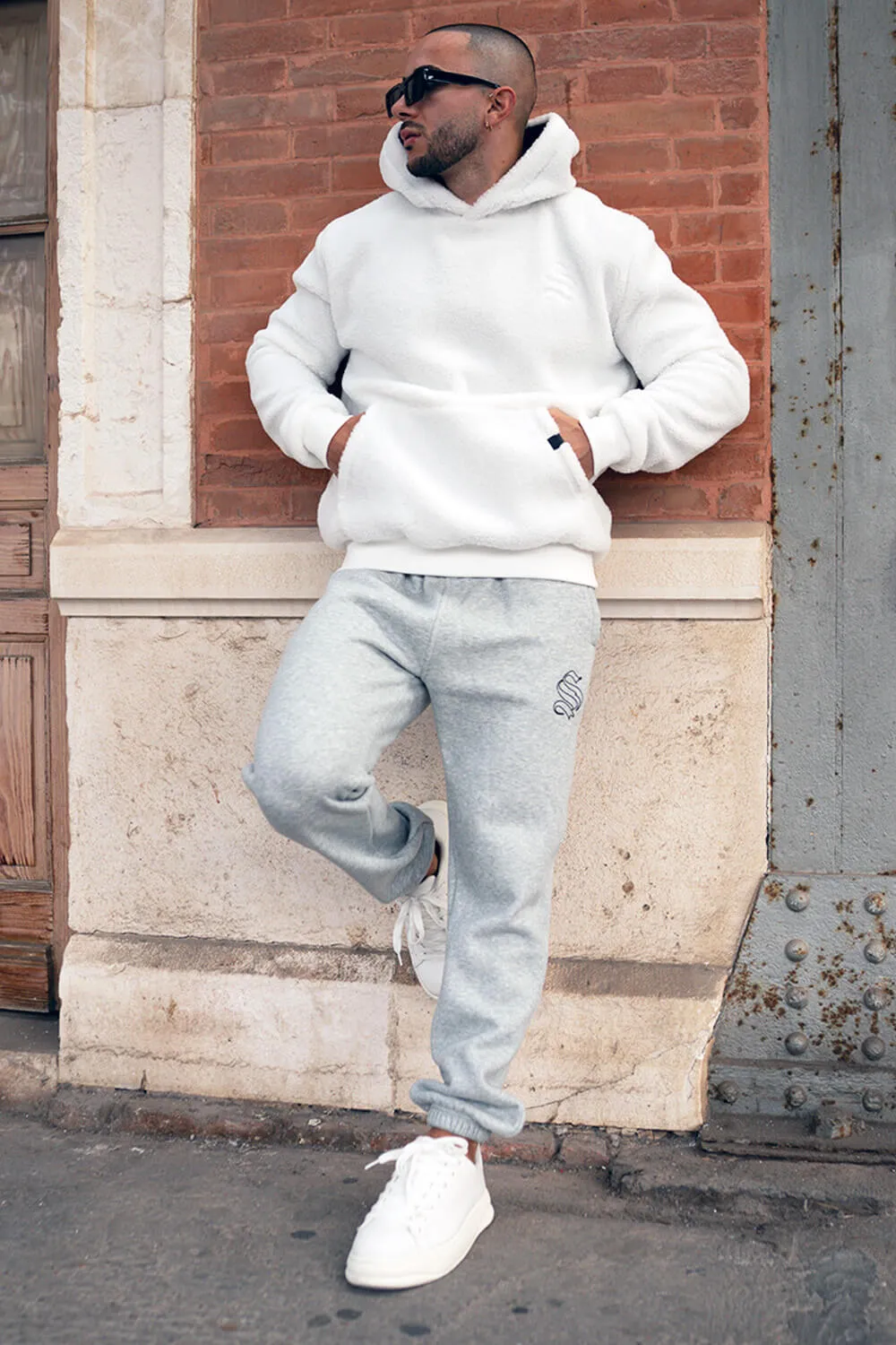 Ikon Borg Hoodie - White