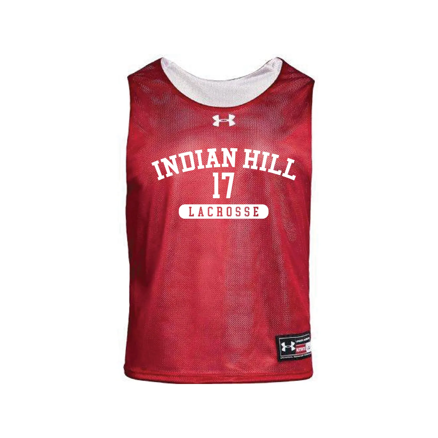 Indian Hill Boys Lacrosse 2022 Mandatory Player Pack - Under Armour Gilman ReversablePinnie (Red/White)