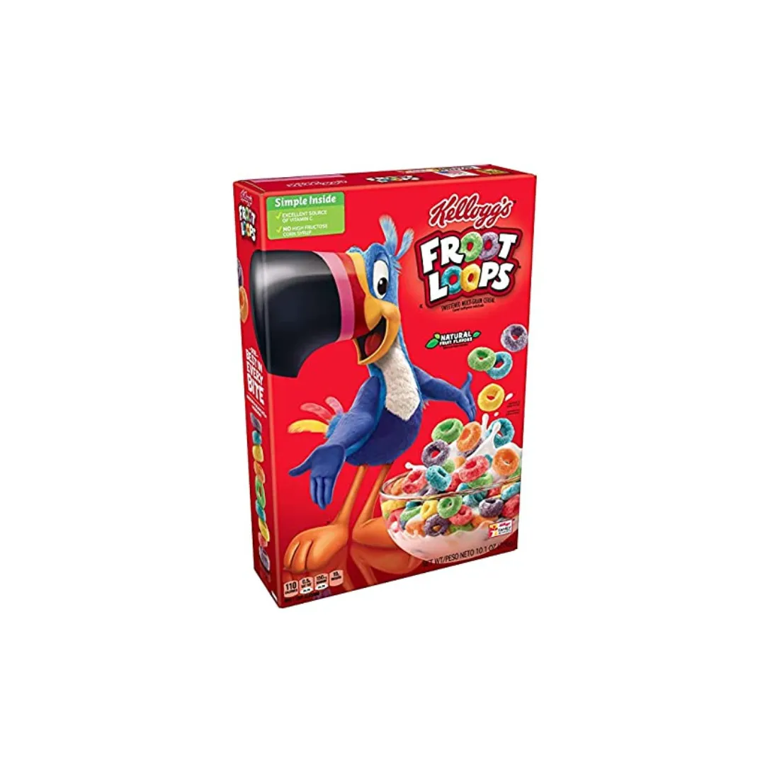 Kellogg's Fruit Loops 286g (Imported) - Colorful & Fruity Breakfast Cereal
