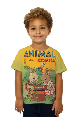 Kids Bunny Fun Comic Retro