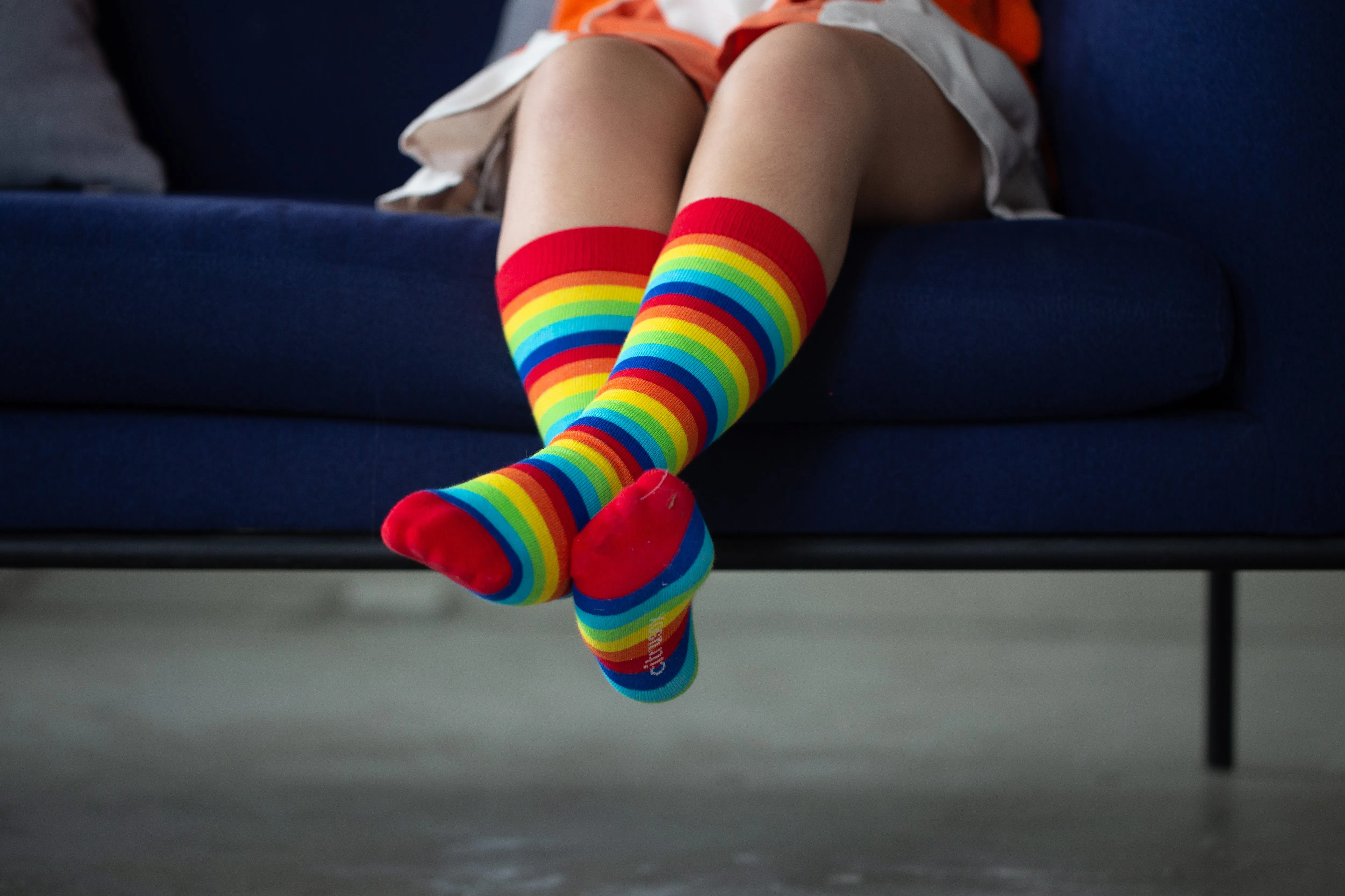 Kids Knee High Cotton Socks