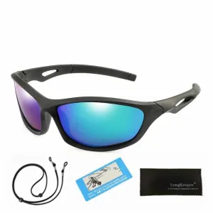 Kids Unisex Polarised Flexible Mirror Sunglasses With Rope