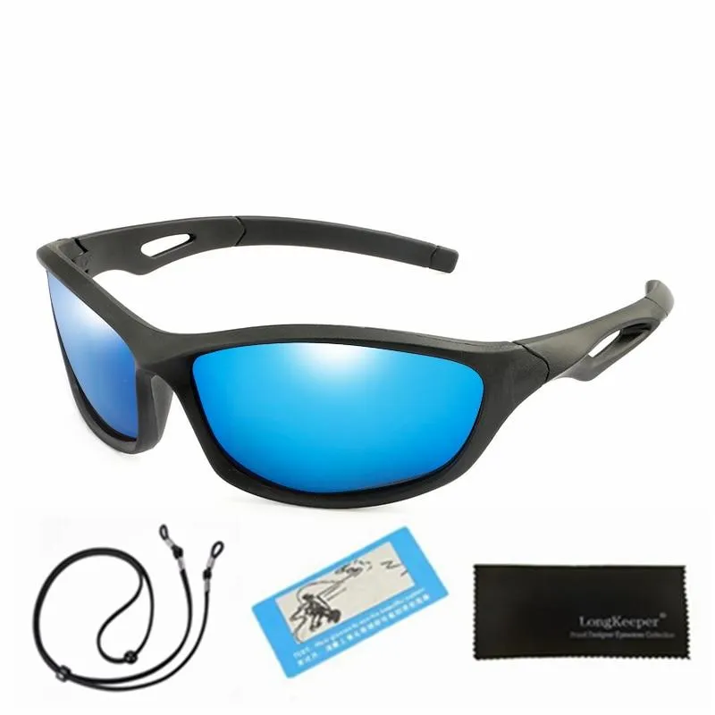 Kids Unisex Polarised Flexible Mirror Sunglasses With Rope