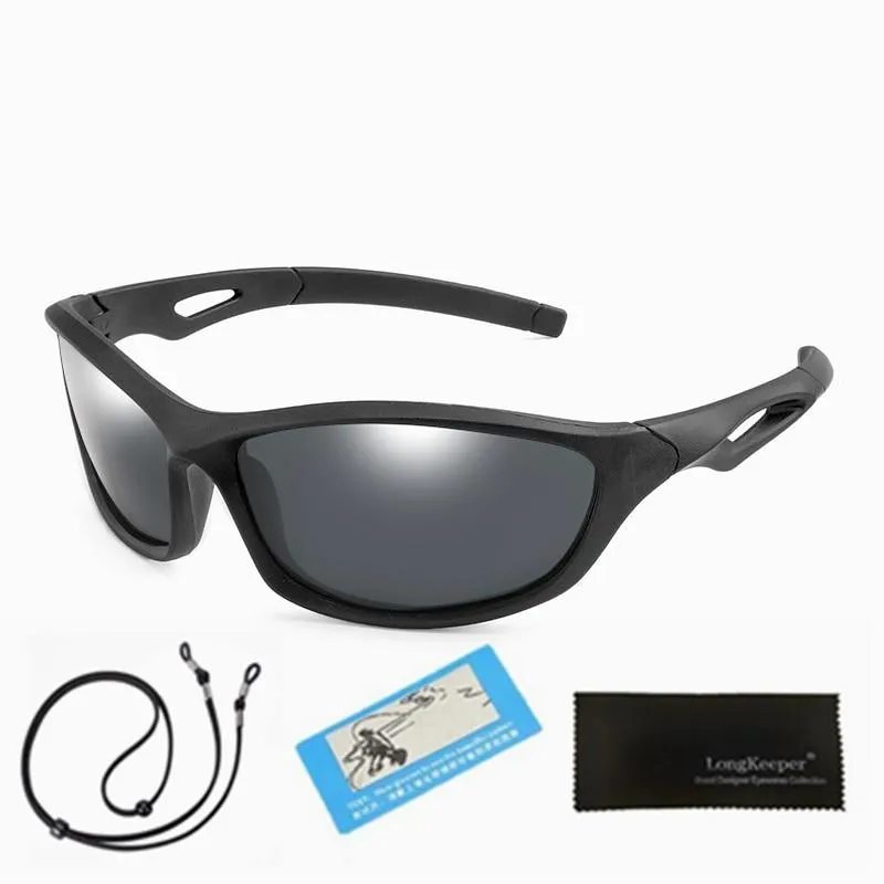 Kids Unisex Polarised Flexible Mirror Sunglasses With Rope