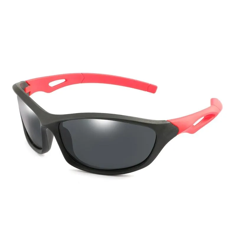 Kids Unisex Polarised Flexible Mirror Sunglasses With Rope