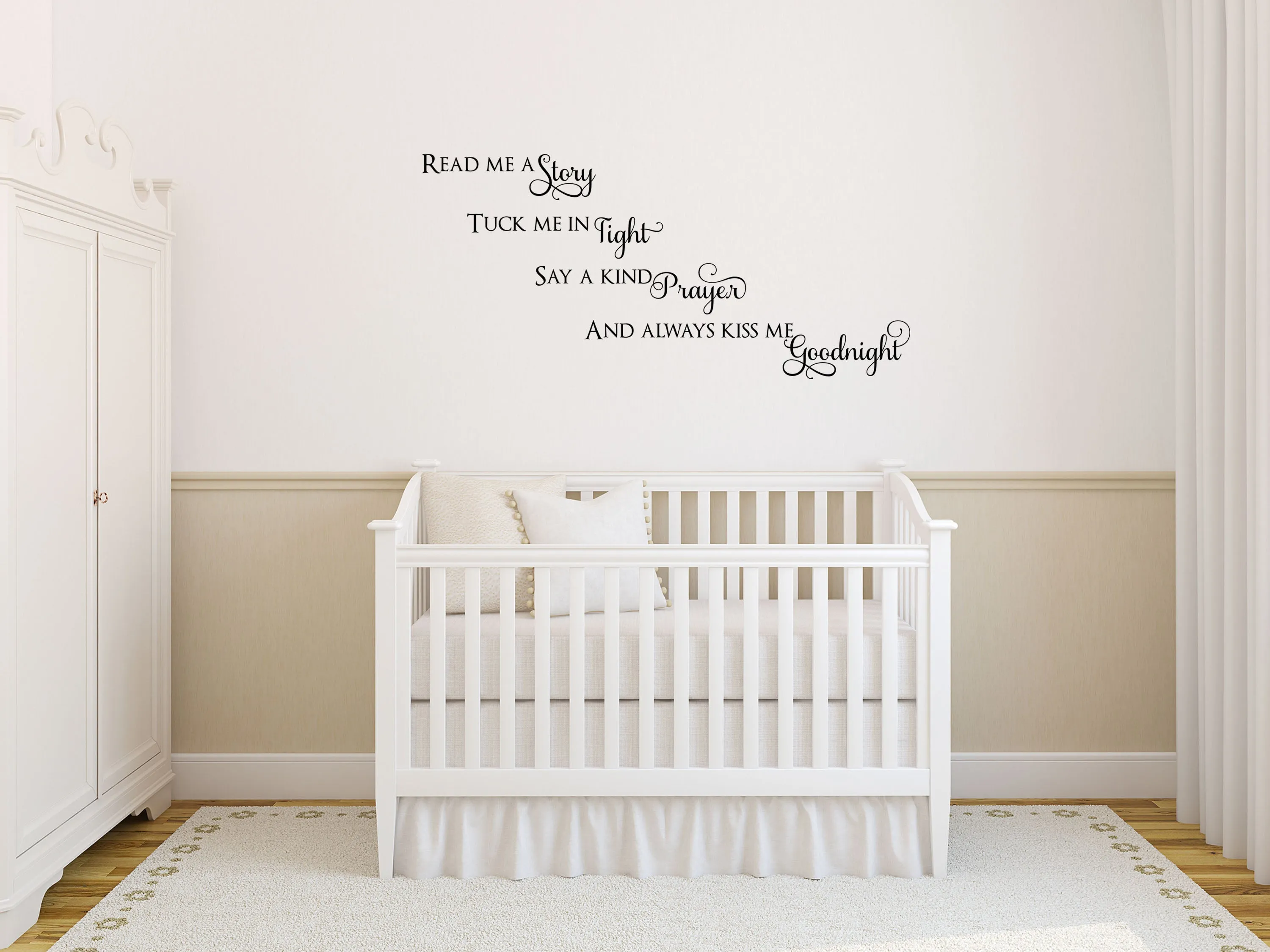 Kiss Me Goodnight Wall Decal