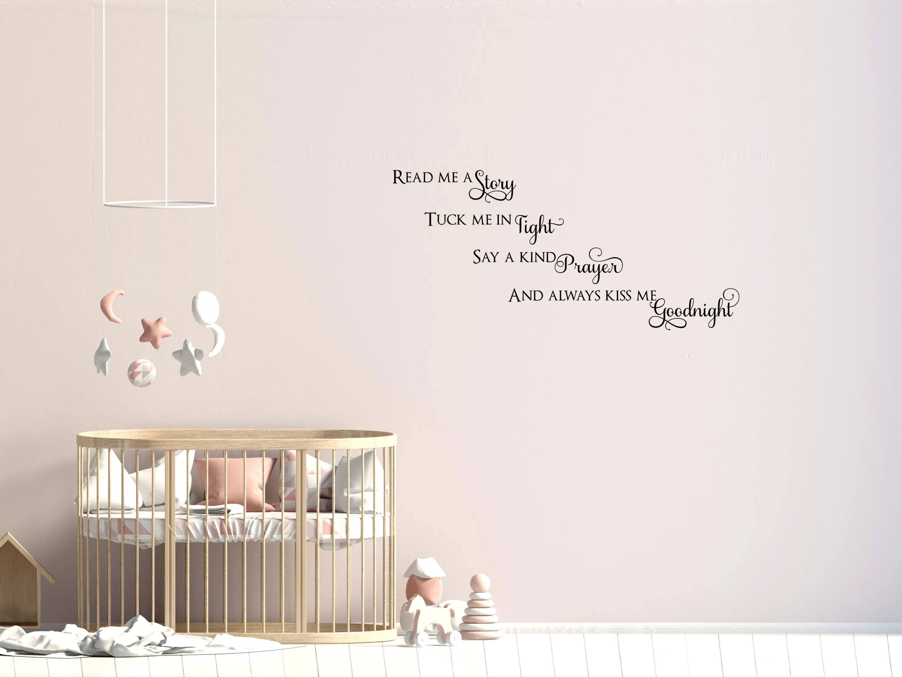 Kiss Me Goodnight Wall Decal
