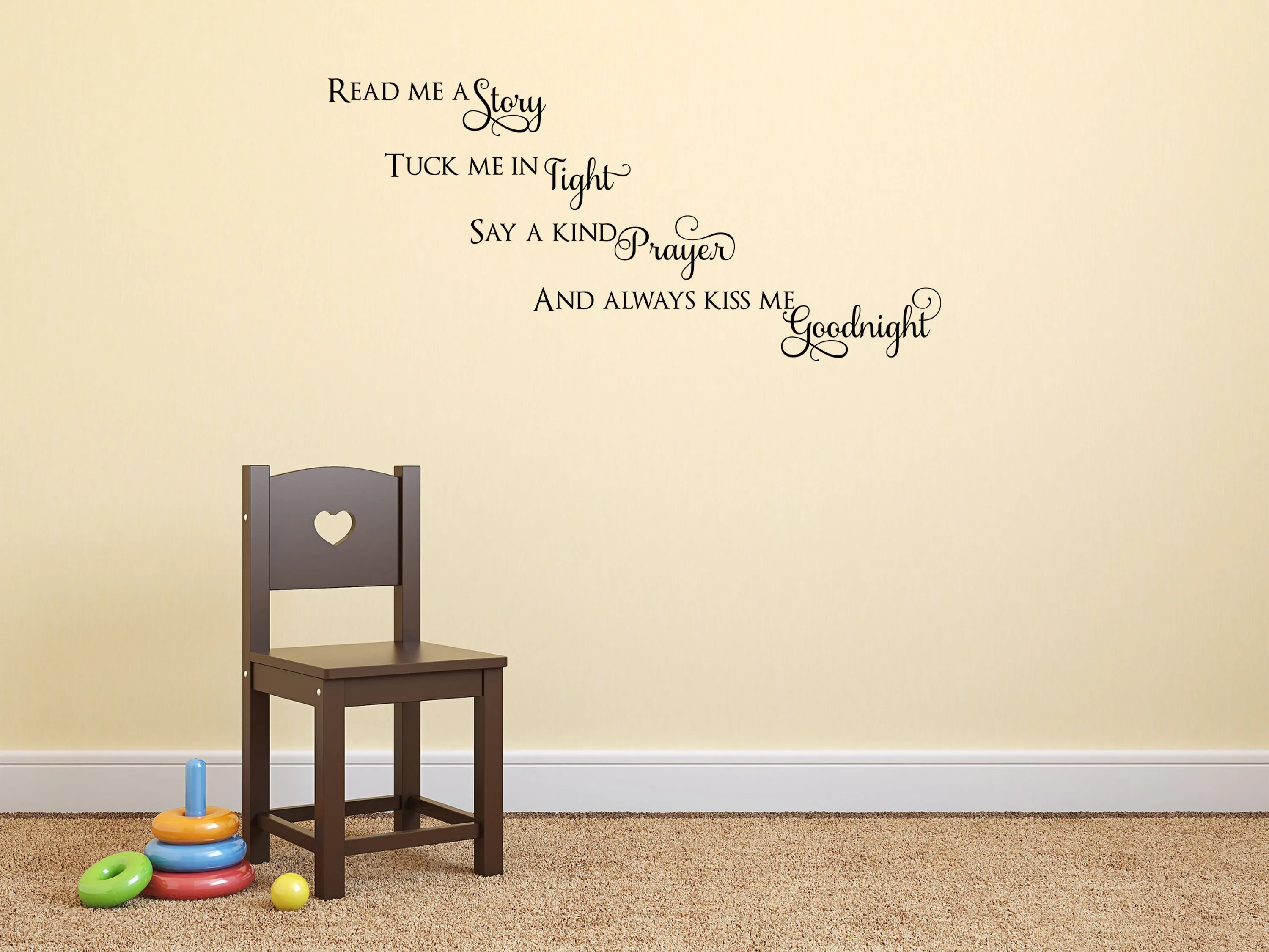 Kiss Me Goodnight Wall Decal