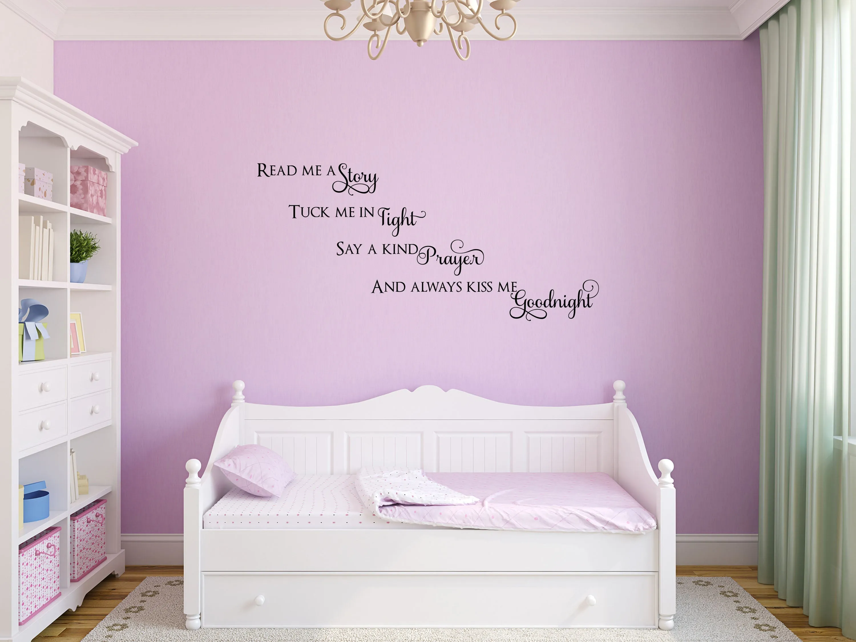 Kiss Me Goodnight Wall Decal