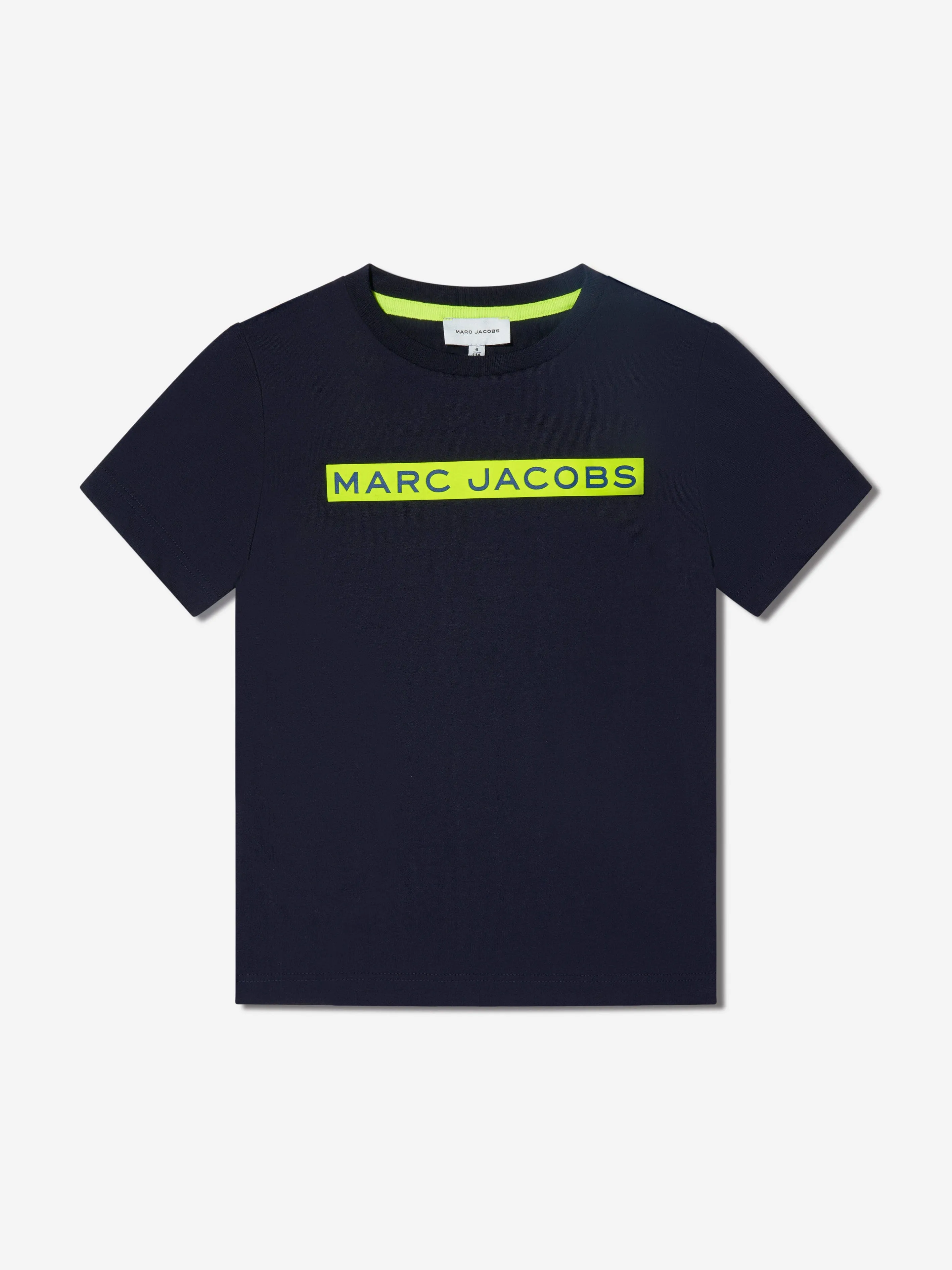 MARC JACOBS Boys Organic Cotton Logo T-Shirt in Navy