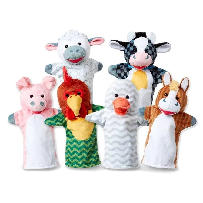 Melissa and Doug Barn Buddies Hand Puppets (6 Pc)