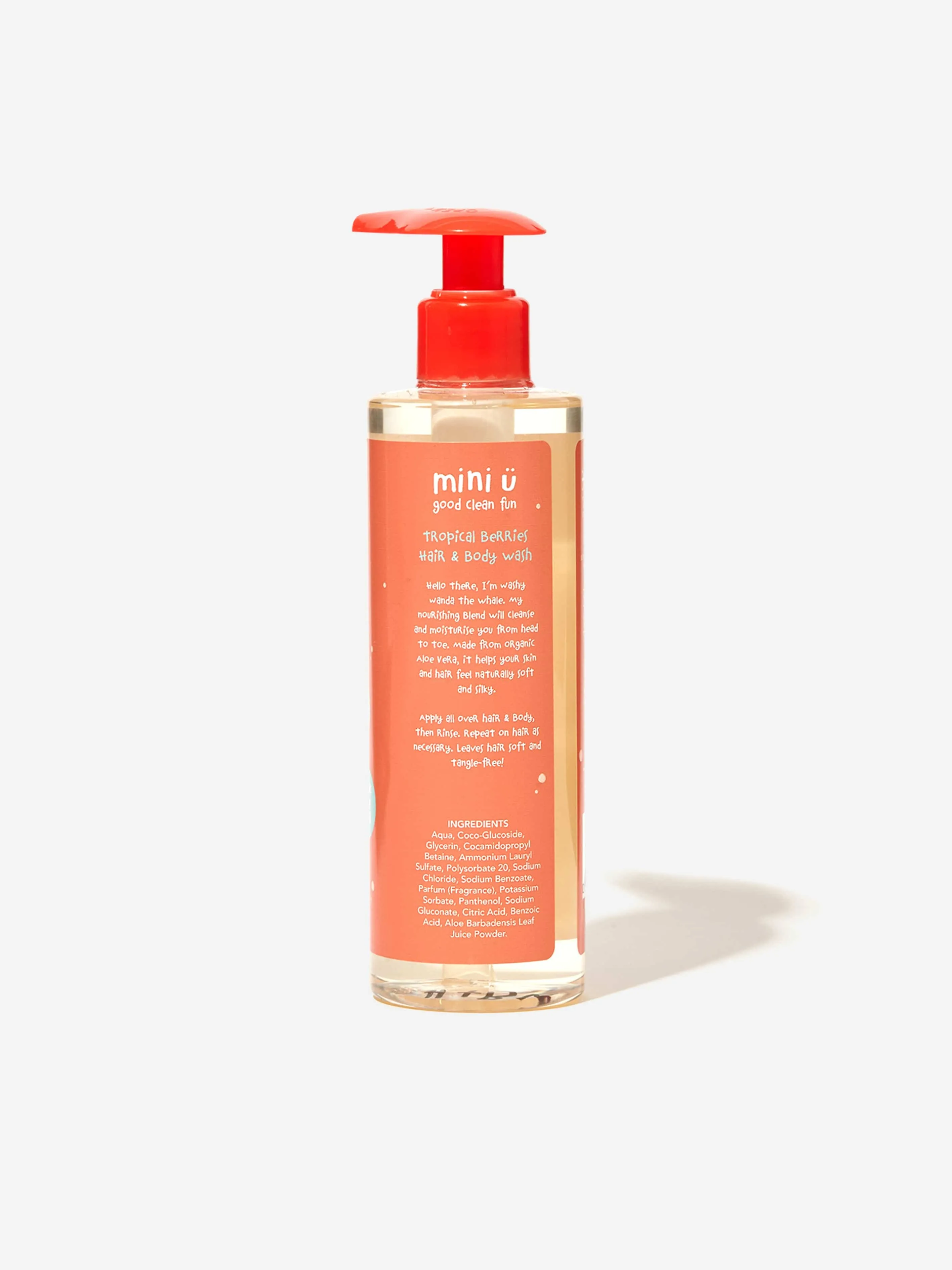 Mini U Kids Tropical Berries Hair and Body Wash in Orange