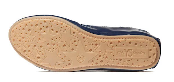 Miss Samara Ballet Flat In Navy Patent - Kids