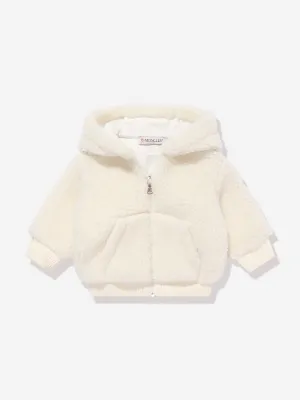 Moncler Enfant Baby Boys Zip Up Top in Ivory