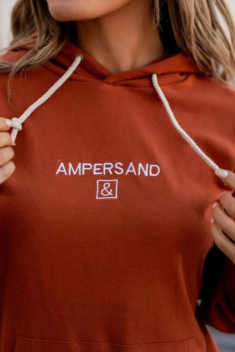 Performance Fleece University Hoodie - Burnt Orange