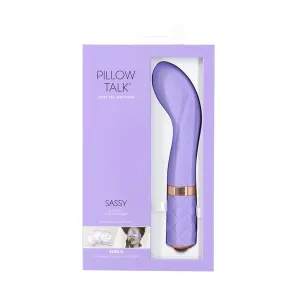 Pillow Talk SASSY Powerful Rechargeable G Spot Vibrator with Swarovski Crystal - Special Edition Sensual Kit - Purple Hue