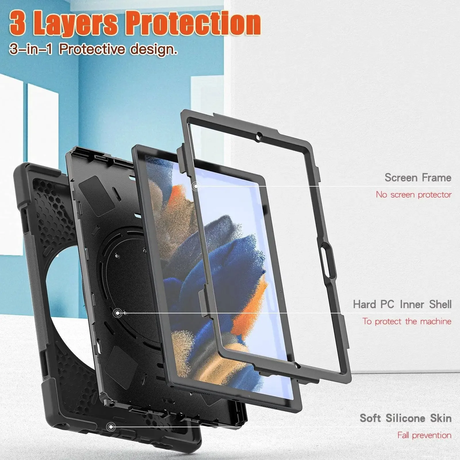 Pirate Kids Samsung A8(X200) Protective Tablet Case