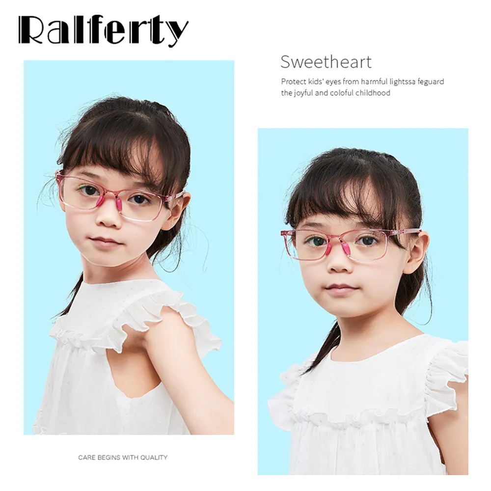 Ralferty Kids' Eyeglasses Flexible Tr90 D5109