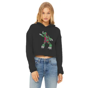 Recgor Ladies Cropped Raw Edge Hoodie