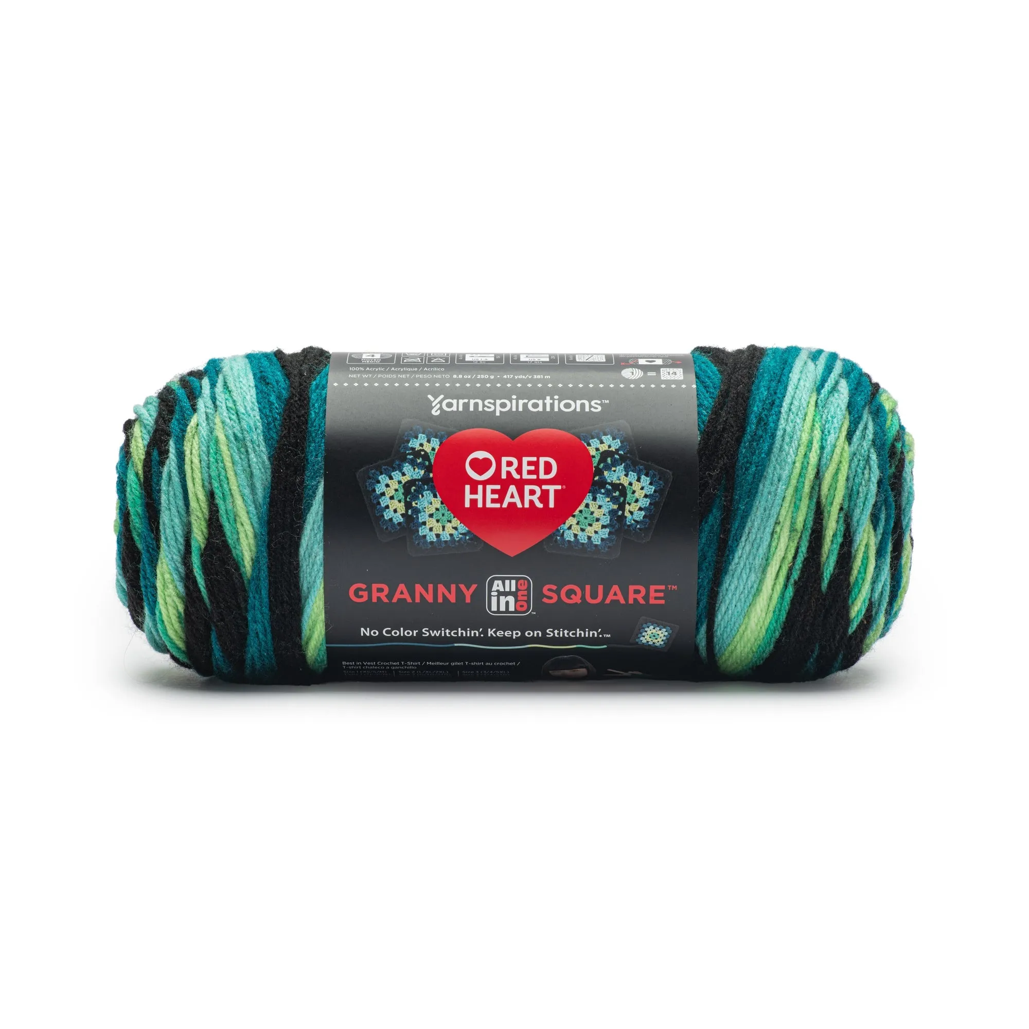 Red Heart All In One Granny Square Yarn (250g/8.8oz)