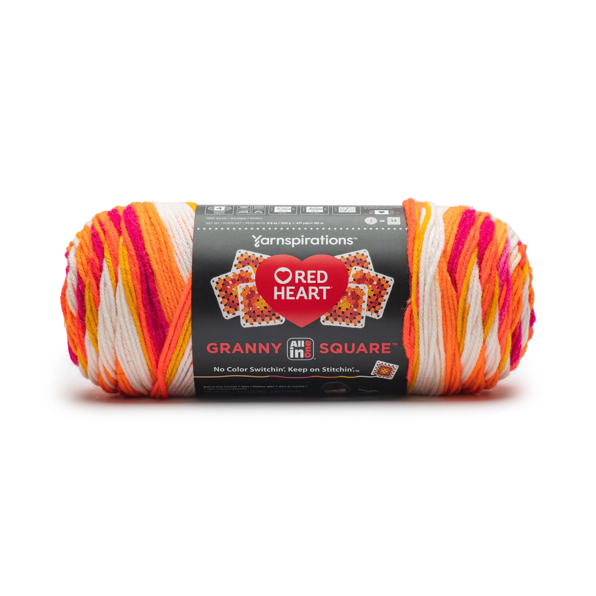 Red Heart All In One Granny Square Yarn (250g/8.8oz)