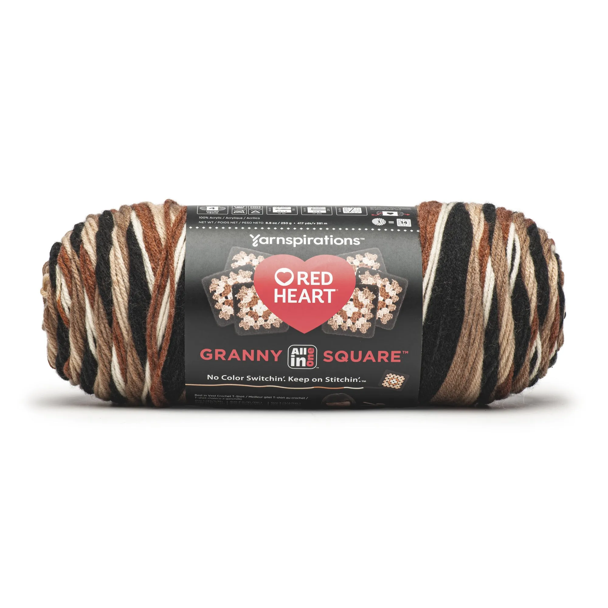 Red Heart All In One Granny Square Yarn (250g/8.8oz)