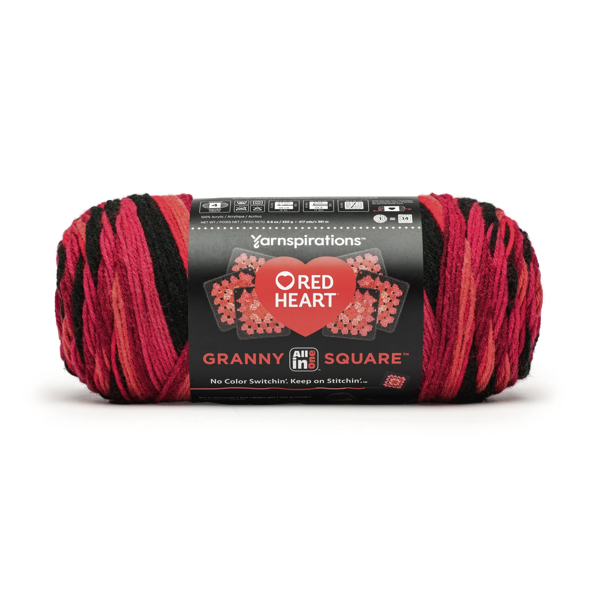Red Heart All In One Granny Square Yarn (250g/8.8oz)