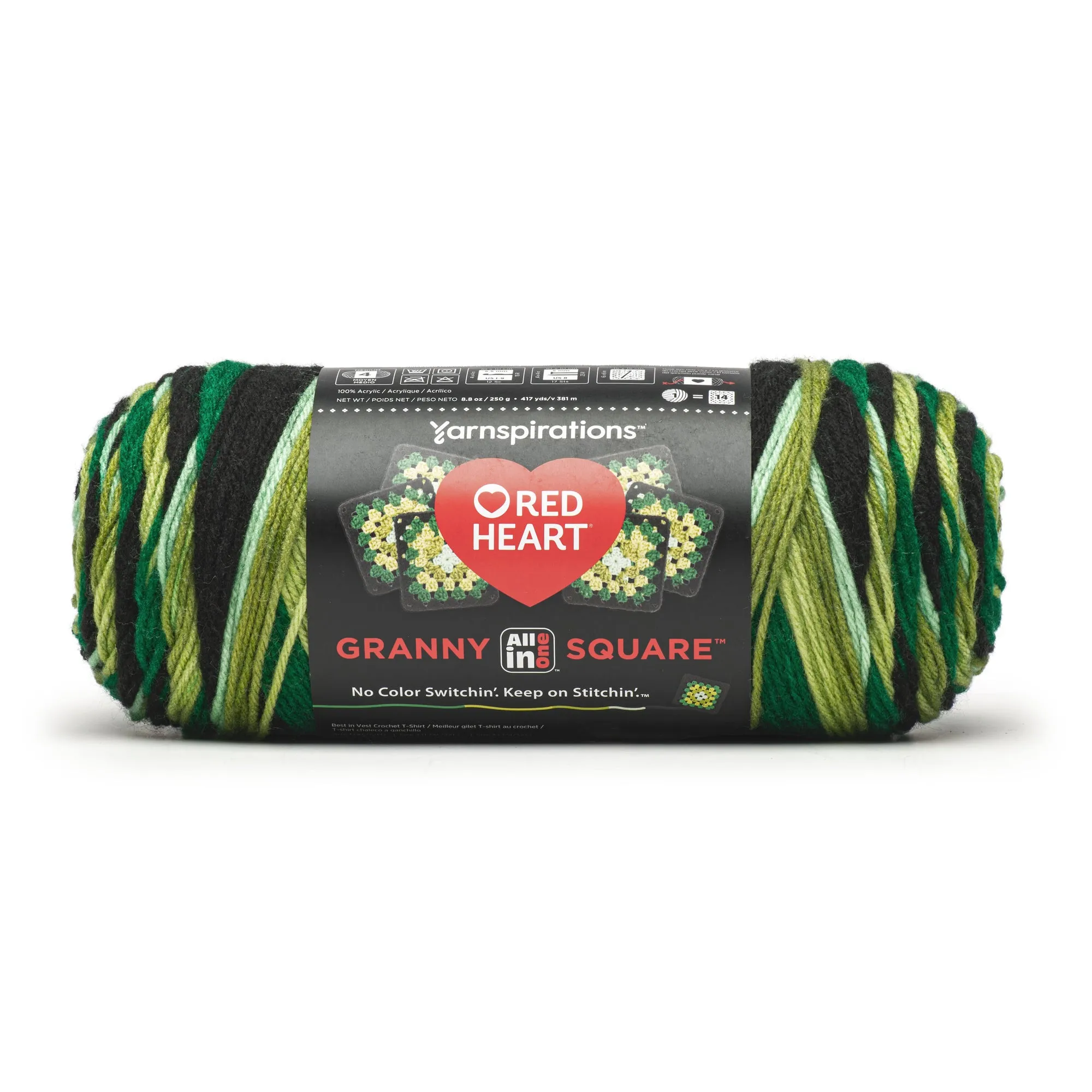 Red Heart All In One Granny Square Yarn (250g/8.8oz)