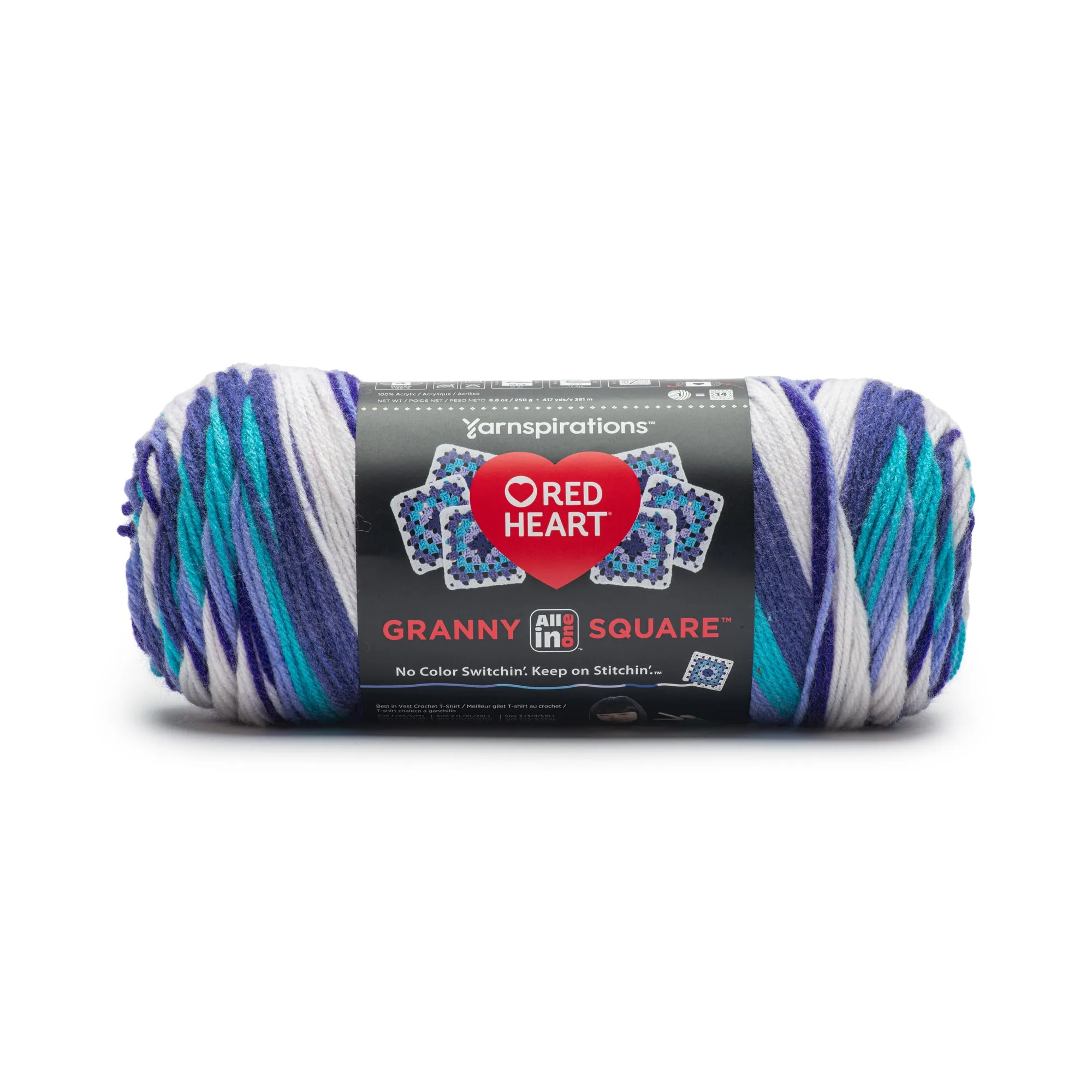 Red Heart All In One Granny Square Yarn (250g/8.8oz)