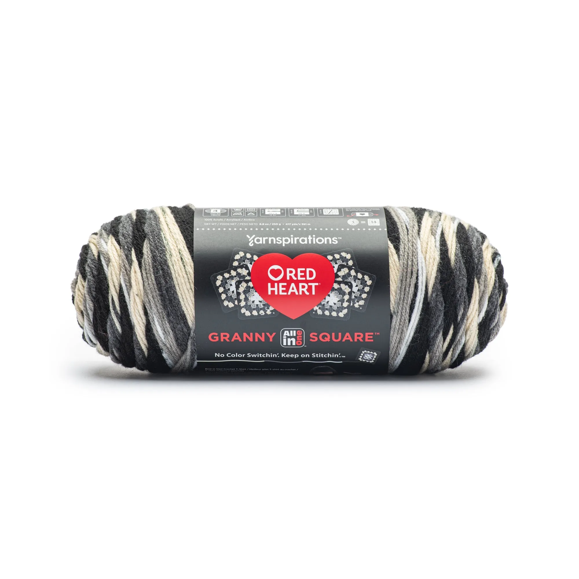 Red Heart All In One Granny Square Yarn (250g/8.8oz)
