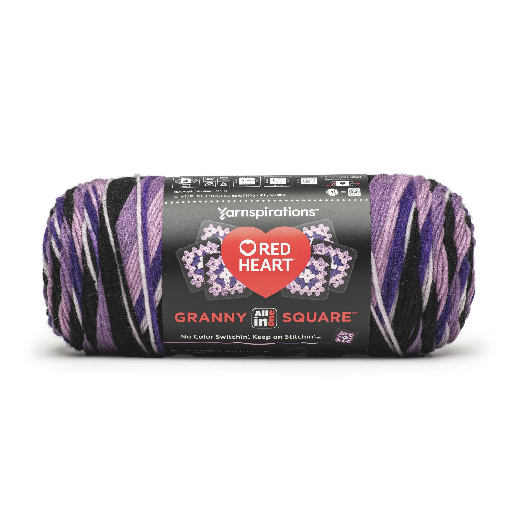 Red Heart All In One Granny Square Yarn (250g/8.8oz)