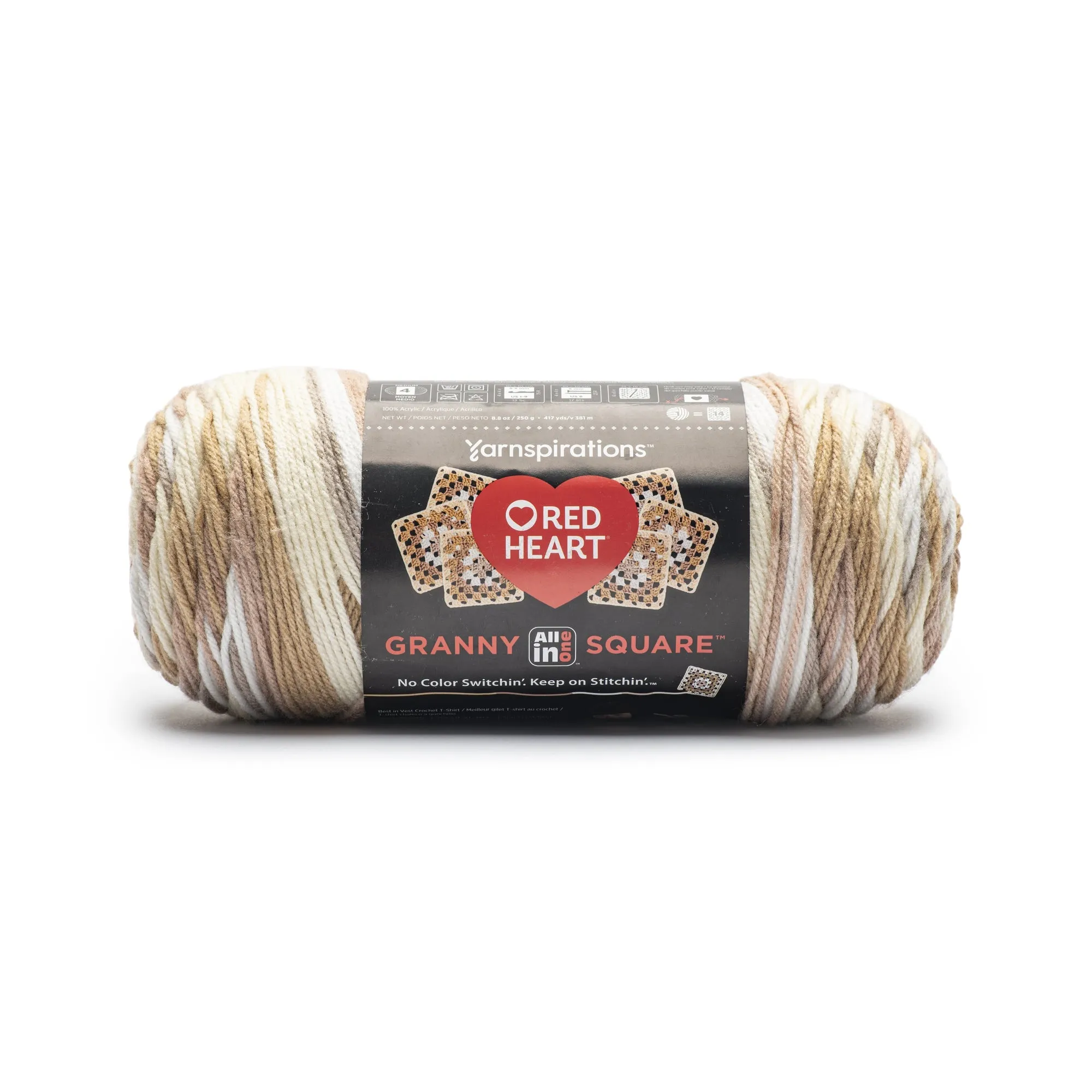 Red Heart All In One Granny Square Yarn (250g/8.8oz)