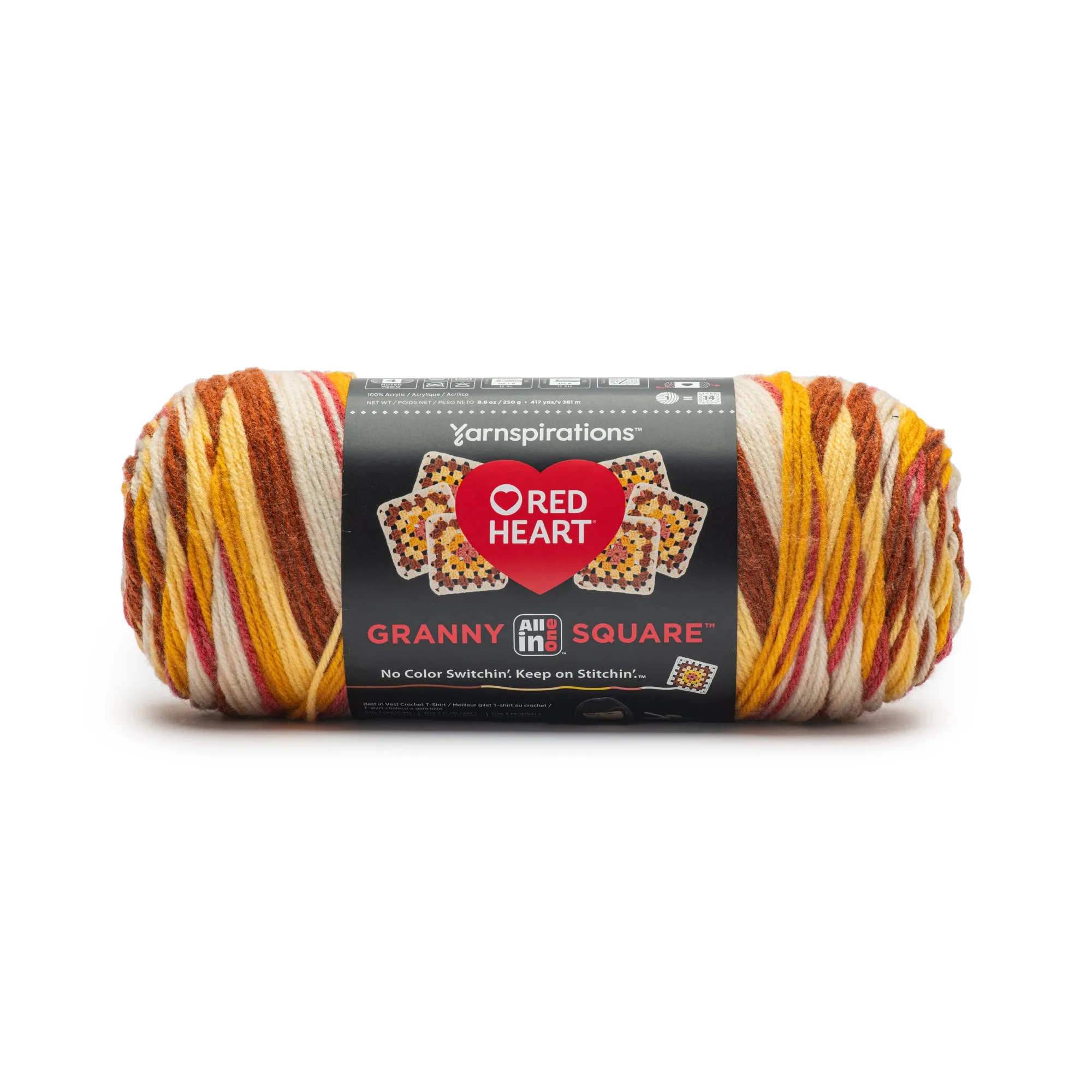 Red Heart All In One Granny Square Yarn (250g/8.8oz)