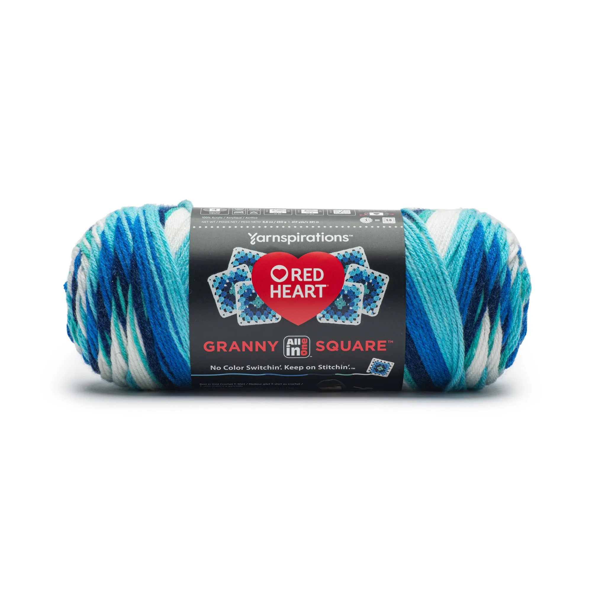 Red Heart All In One Granny Square Yarn (250g/8.8oz)