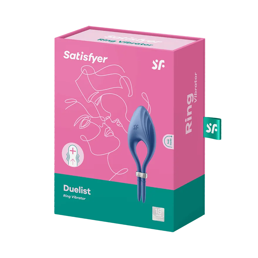 Satisfyer Duelist Silicone Vibrating Adjustable Couples Ring
