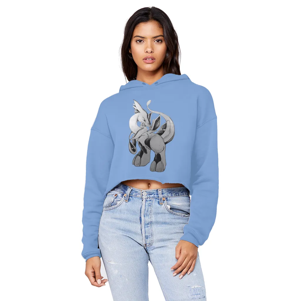 Shimeru Unisex Cropped Raw Edge Boyfriend Hoodie