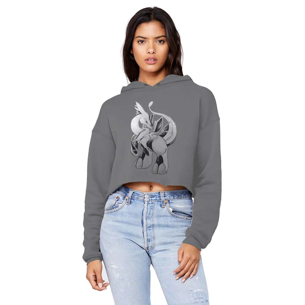 Shimeru Unisex Cropped Raw Edge Boyfriend Hoodie
