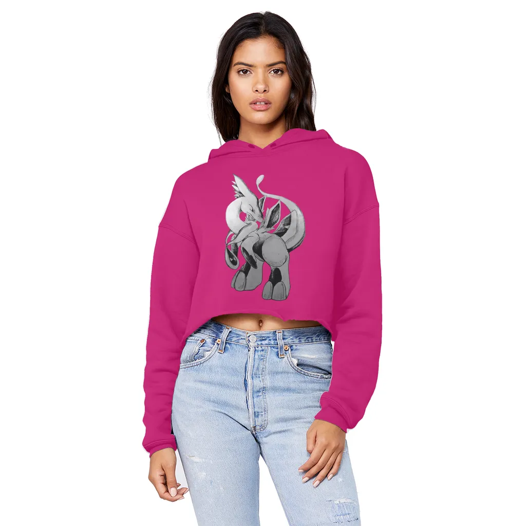 Shimeru Unisex Cropped Raw Edge Boyfriend Hoodie