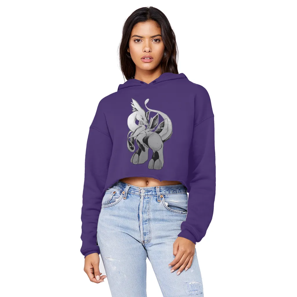 Shimeru Unisex Cropped Raw Edge Boyfriend Hoodie