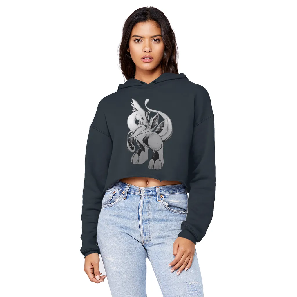Shimeru Unisex Cropped Raw Edge Boyfriend Hoodie