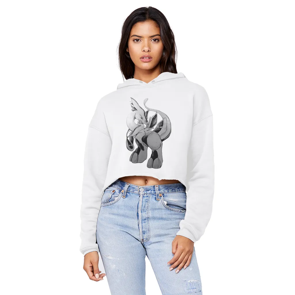 Shimeru Unisex Cropped Raw Edge Boyfriend Hoodie