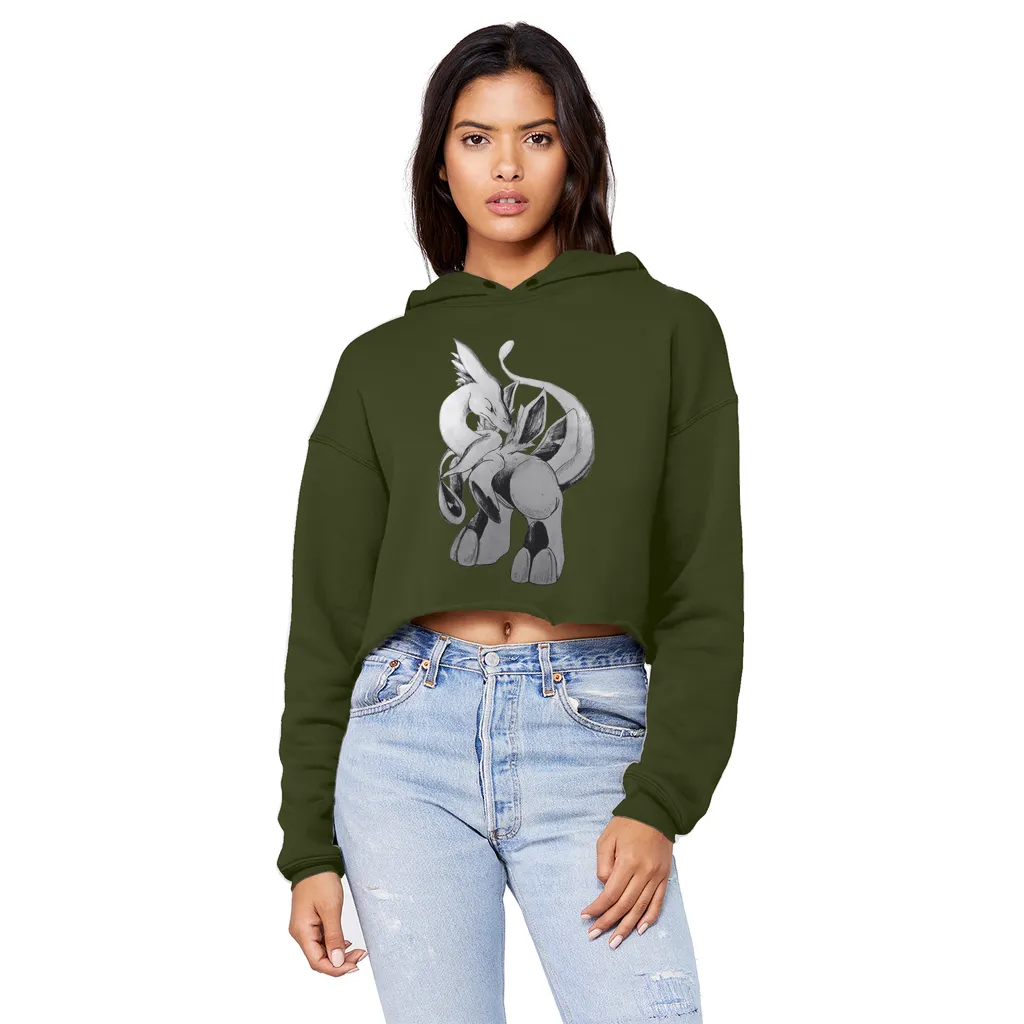 Shimeru Unisex Cropped Raw Edge Boyfriend Hoodie